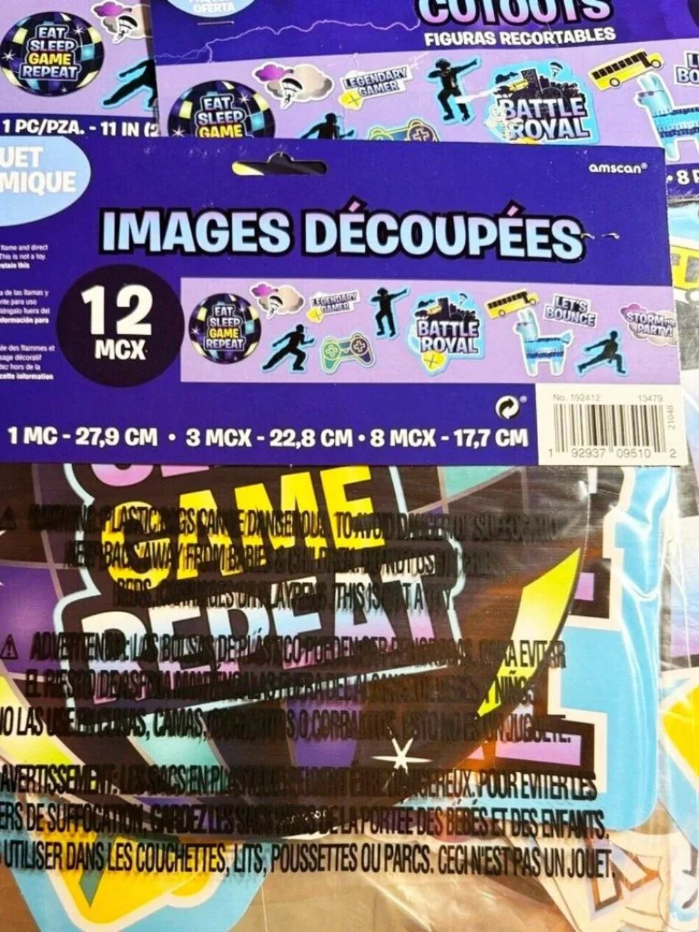 NEW BATTLE ROYAL VIDEO GAME CUTOUTS PARTY SUPPLIES DECORATION (36 CUT-OUTS)